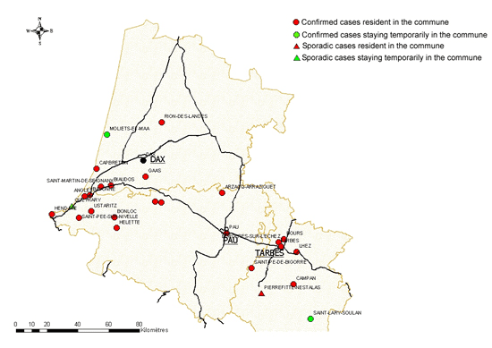 departments of france map. Figure 2: Map showing